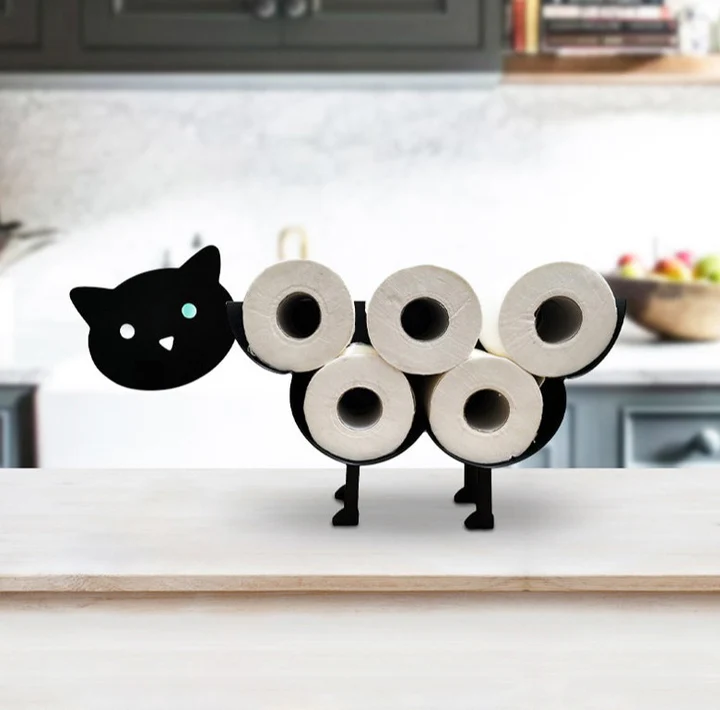 Cat Toilet Paper Stand